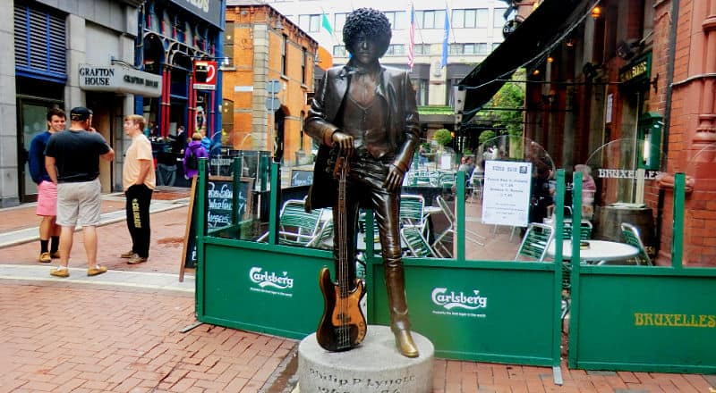 Statue Of Phil Lynott Dublin Musician Off Grafton Street